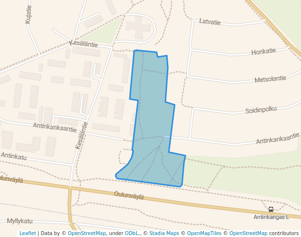 Antinkankaanpuisto in Raahe | Map and Routes