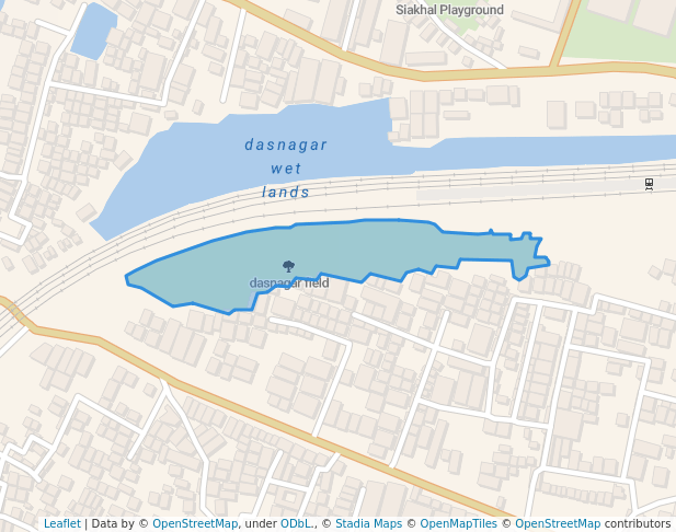 walking in dasnagar field map in Howrah