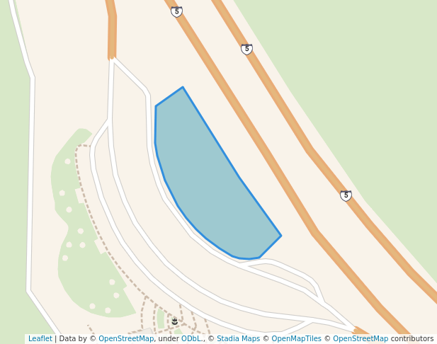 walking in Dog Run map in Oceanside