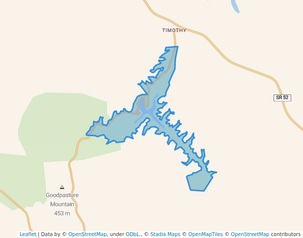walking in Standing Stone State Park map in Livingston