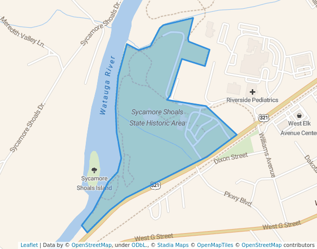 Sycamore Shoals State Historic Area