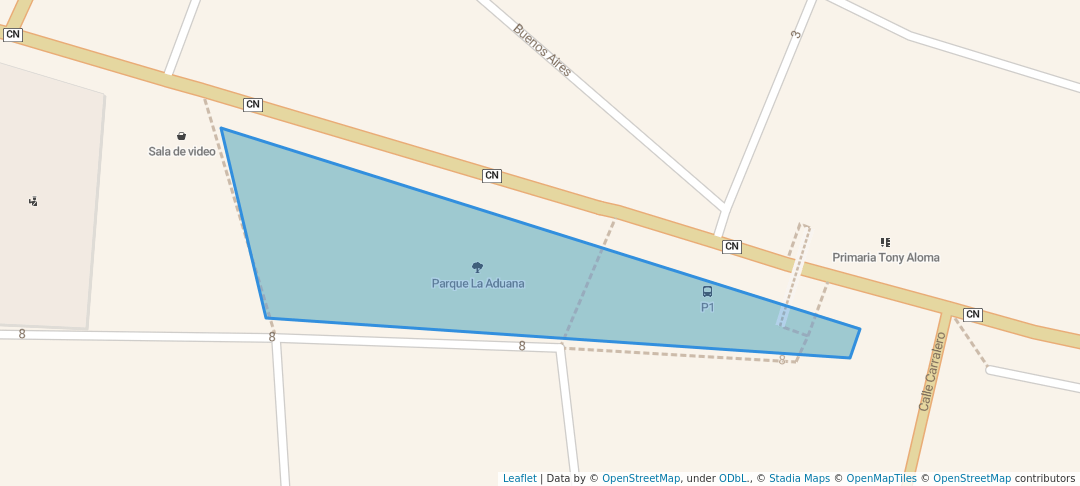 walking in Parque La Aduana map in Holguín