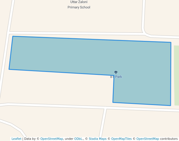 walking in BT Park map in Duliajan