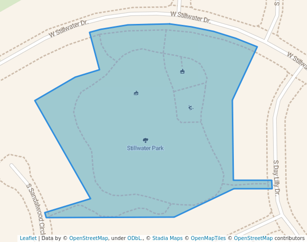 walking in Stillwater Park map in Saratoga Springs