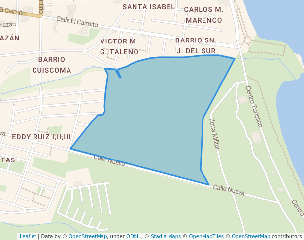 walking in Parque Urbano map in Granada