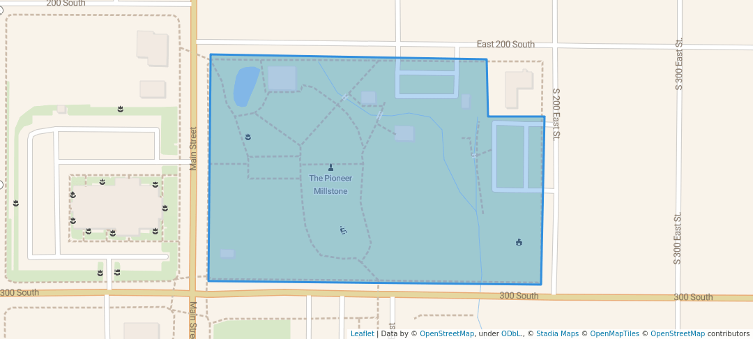 walking in Memorial Park map in Payson