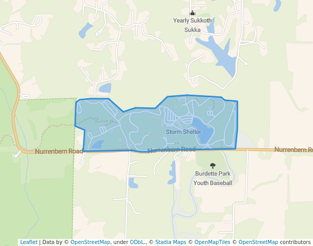 walking in Burdette Park map in Evansville