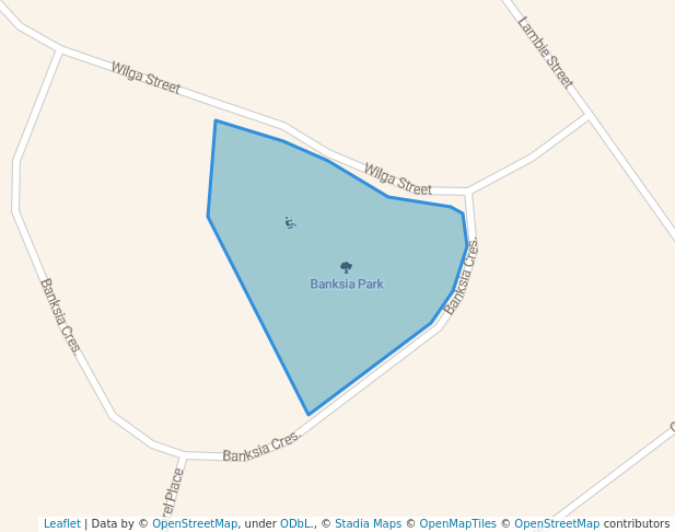 walking in Banksia Park map in Tumut