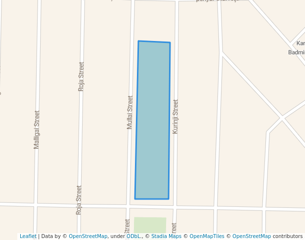 walking in Karaikudi Municipal Soodamanipuram Park 3 map in Karaikudi
