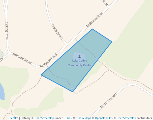 walking in Community Hall Reserve map in Lake Cathie