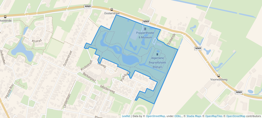 walking in Blanckenborg map in Blijham