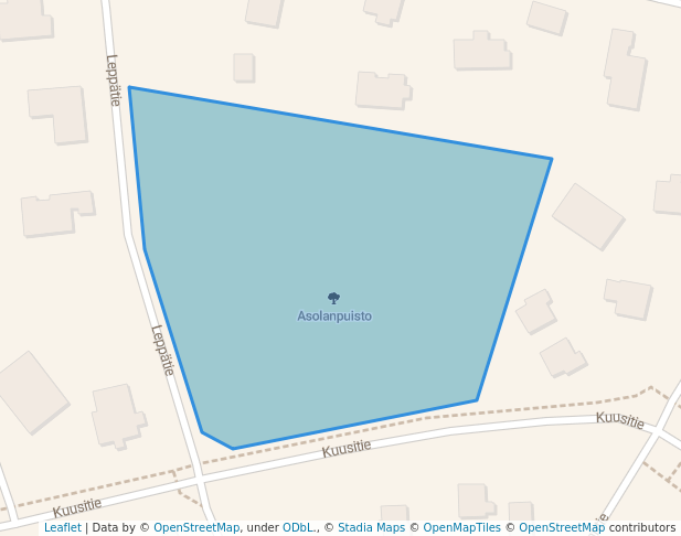 Asolanpuisto in Vanda | Map and Routes
