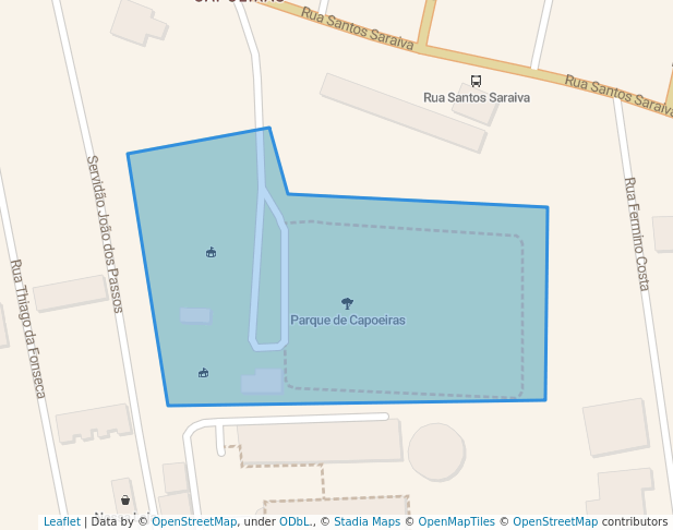 walking in Parque de Capoeiras map in Florianópolis