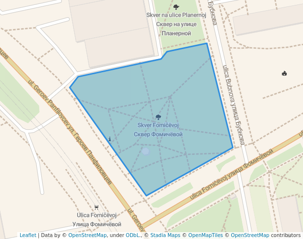 Сквер Фомичёвой