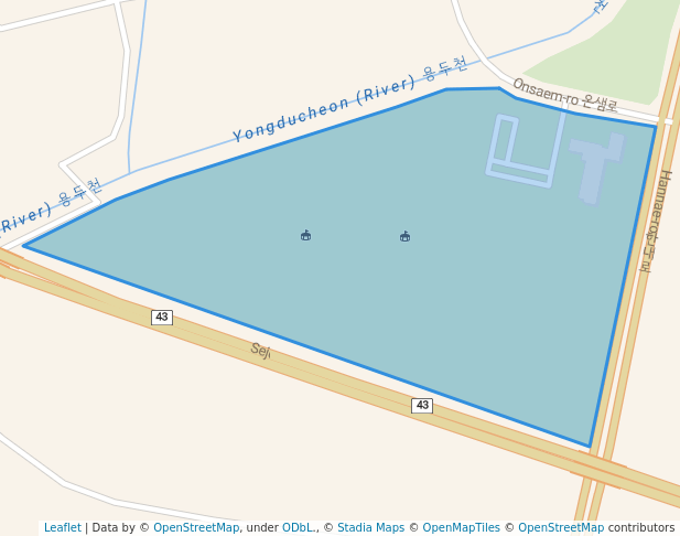아산신도시 물환경센터 축구장
