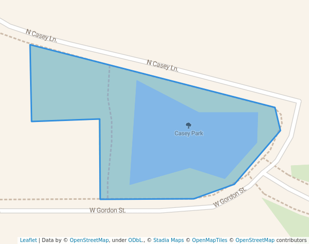 walking in Casey Park map in San Tan Valley
