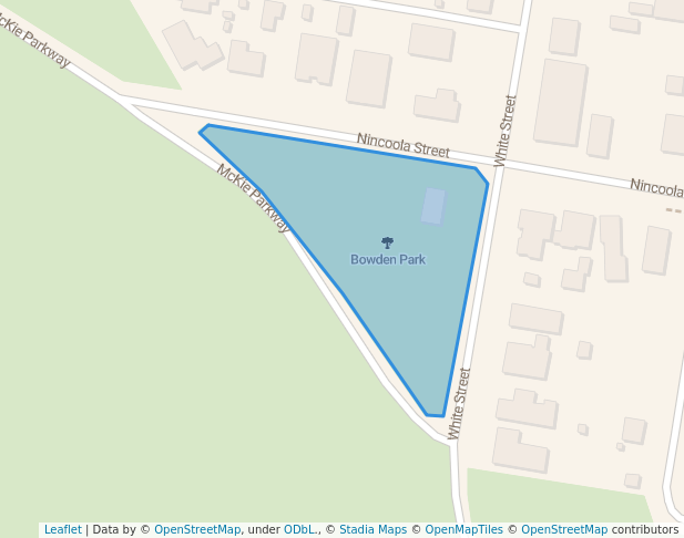 walking in Bowden Park map in Guyra