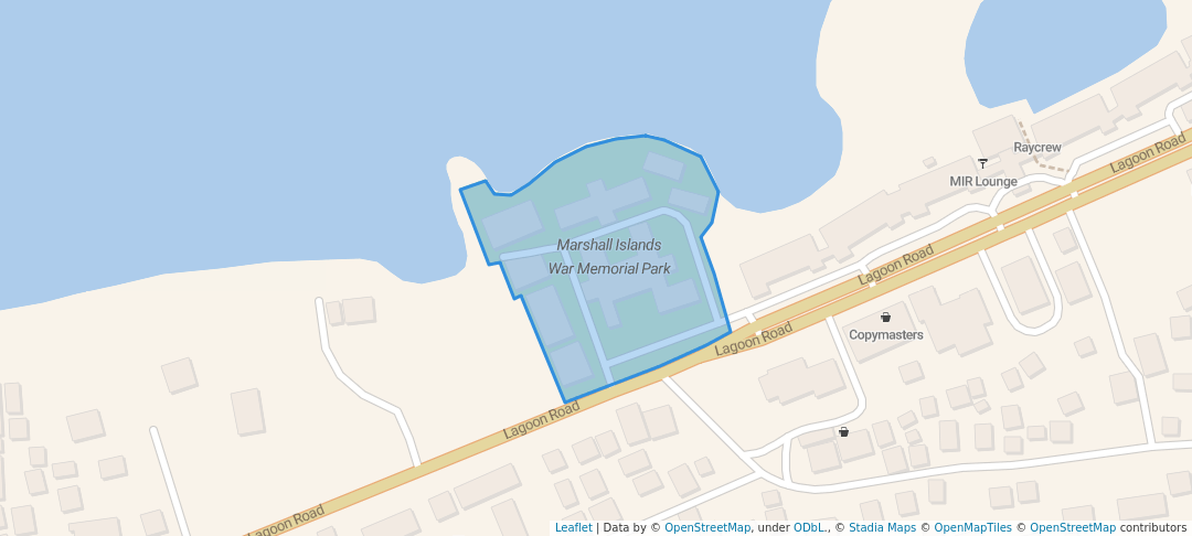 walking in Marshall Islands War Memorial Park map in Delap-Uliga-Djarrit