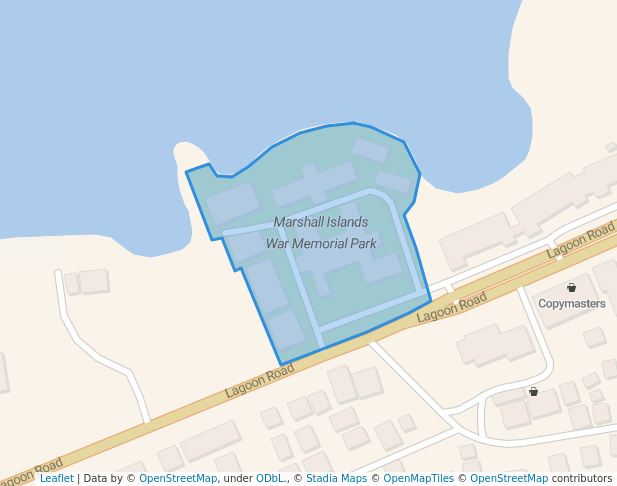 walking in Marshall Islands War Memorial Park map in Delap-Uliga-Djarrit