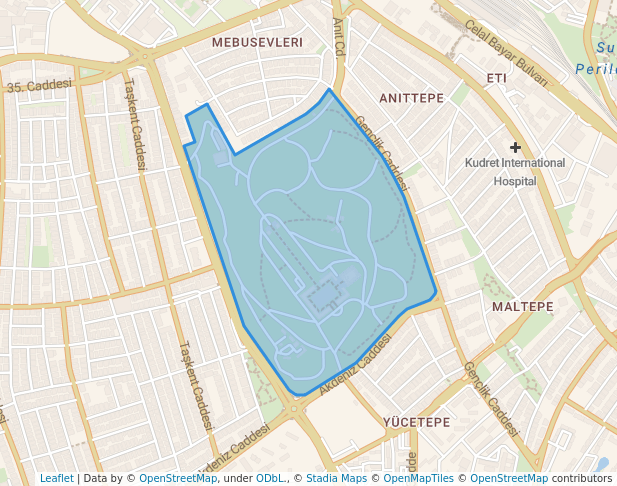 walking in Anıtkabir map in Ankara