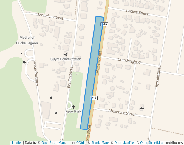 walking in Coakes Park map in Guyra