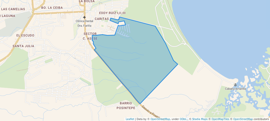 walking in Parque Urbano map in Granada