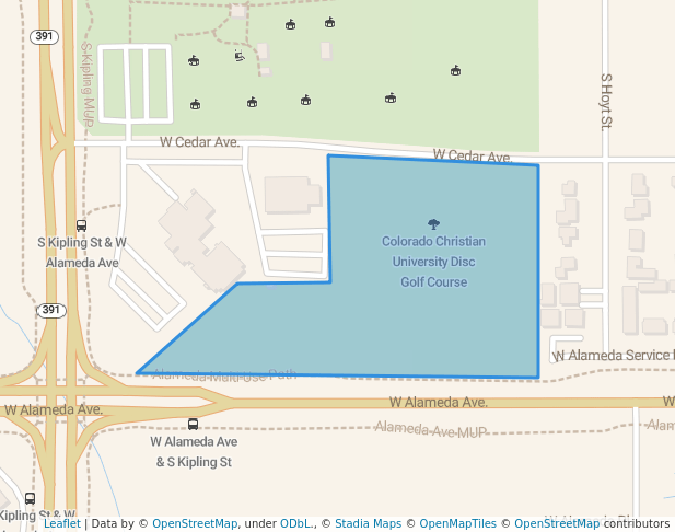 Colorado Christian University Disc Golf Course