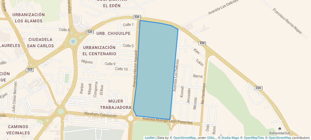 walking in Jelen Tenka map in Santo Domingo