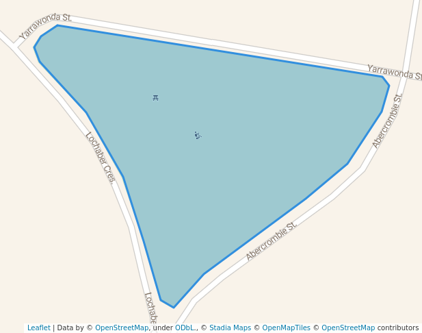 walking in White Park map in Guyra