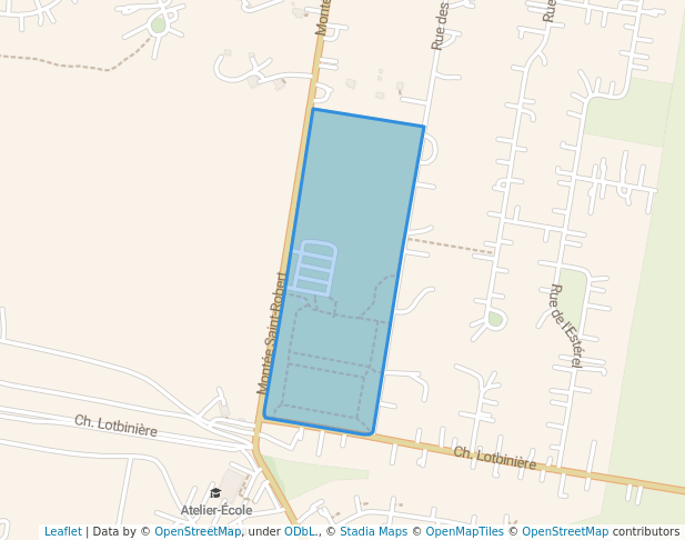 walking in Parc Saint-Robert map in Saint-Lazare