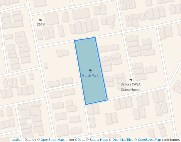 walking in Gulab Park map in Gurugram