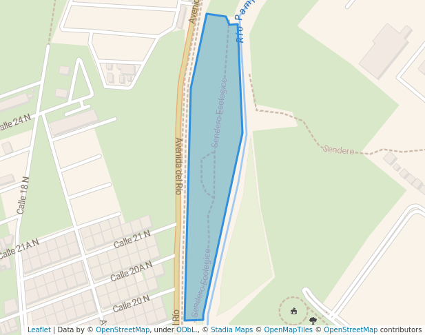 walking in Parque Playa de la Avenida del Río map in Cúcuta