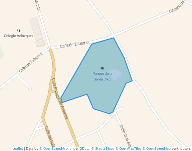 walking in Parque de la Santa Cruz map in Albox