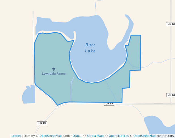 walking in Lawndale Farms map in Herman