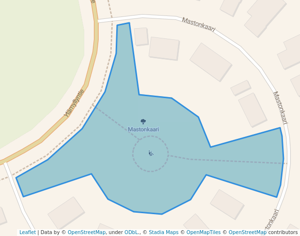 walking in Mastonkaari map in Jyväskylä