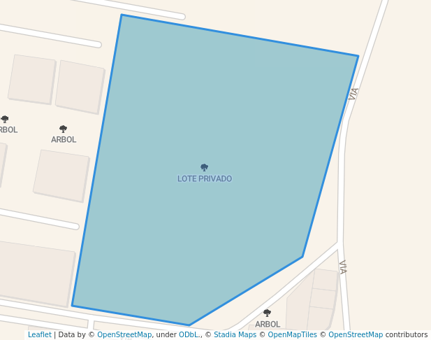 walking in LOTE PRIVADO map in Cúcuta