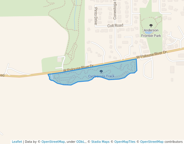 walking in Cyclocross Track map in Moscow