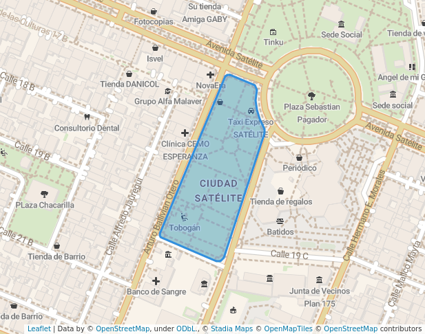 walking in PLaza 10 de Noviembre map in La Paz