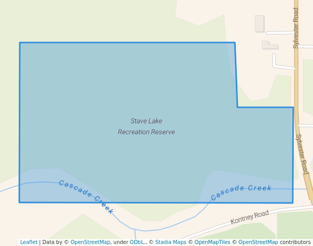 walking in Stave Lake Recreation Reserve map in Mission