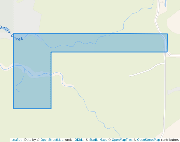 walking in Smith Road Recreation Reserve map in Harrison Mills