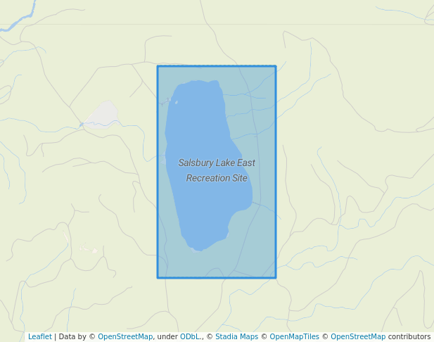walking in Salsbury Lake East Recreation Site map in Harrison Mills