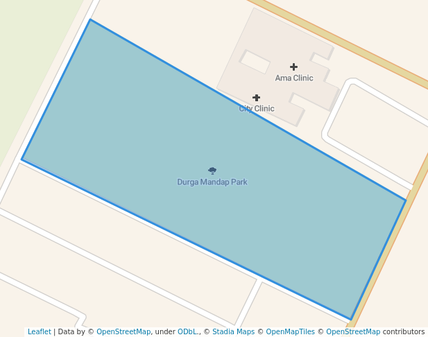 walking in Durga Mandap Park map in Cuttack