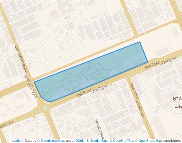 walking in مدينة الالعاب map in Najaf