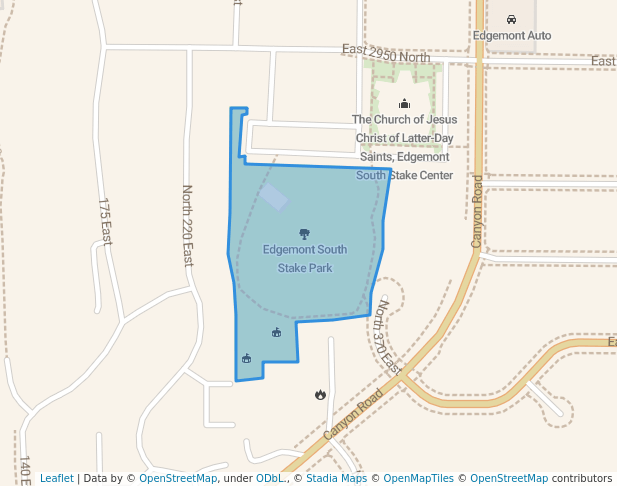 Edgemont South Stake Park in Provo | Map and Routes