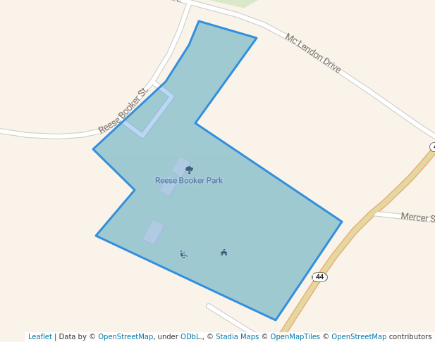 walking in Reese Booker Park map in Washington