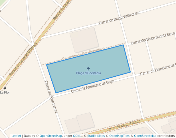 walking in Plaça d'Occitània map in Mataró