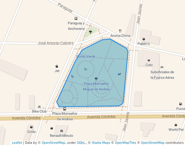 Plaza Monseñor Miguel de Andrea