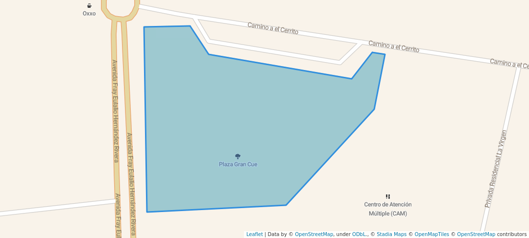 walking in Plaza del Gran Cue map in El Pueblito