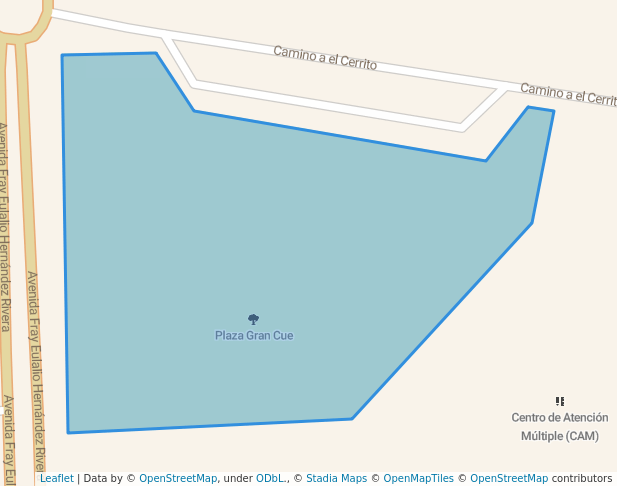 walking in Plaza del Gran Cue map in El Pueblito