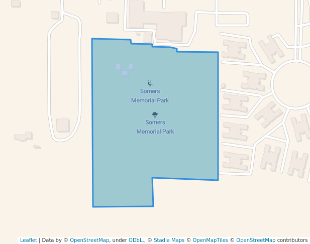 walking in Somers Memorial Park map in Kenosha
